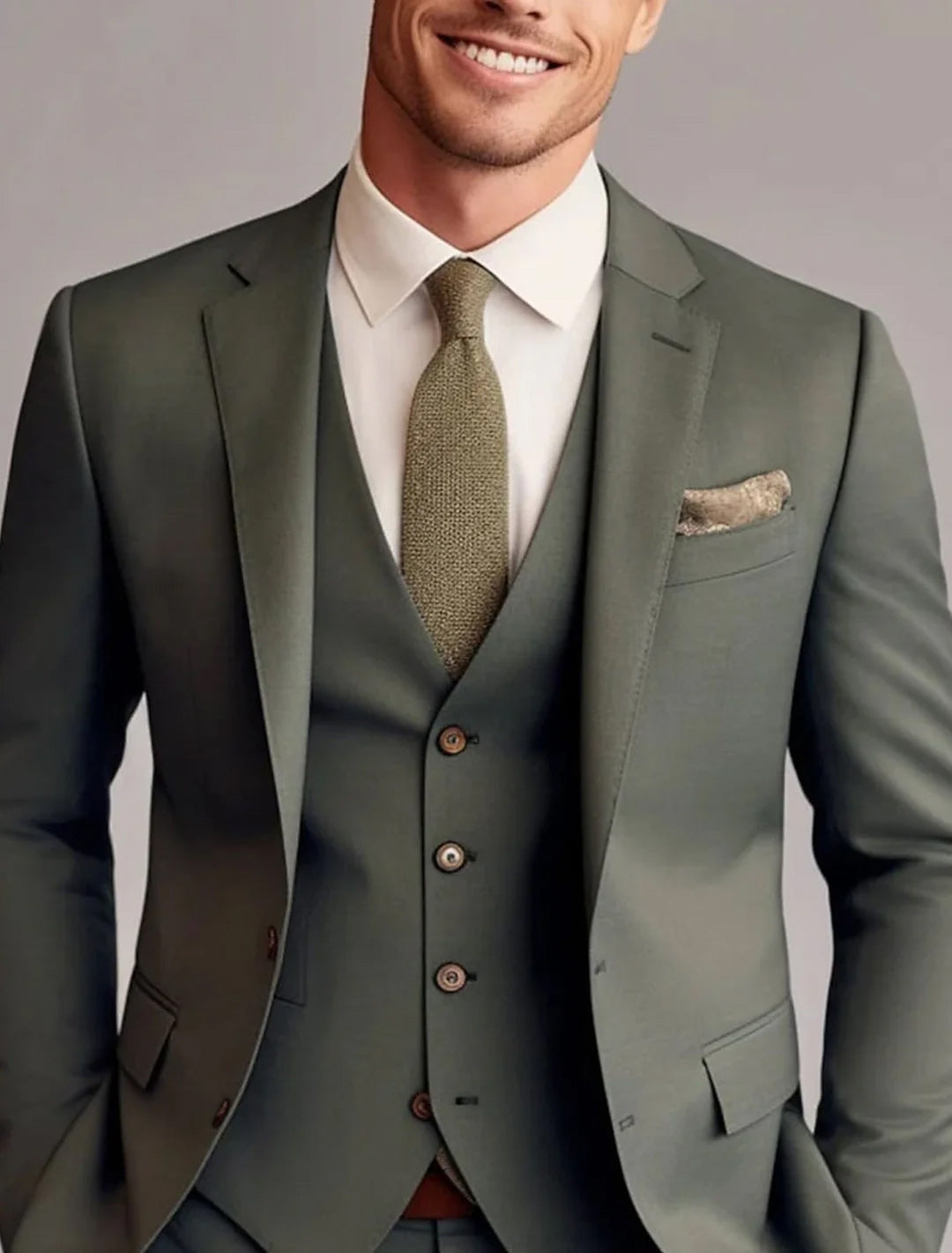 Green Red Blue Yellow Men's Tailored 3 Pieces Solid Colored Fit Single - Mondressy Green Red Blue Yellow Men's Tailored 3 Pieces Solid Colored Fit Single - Mondressy