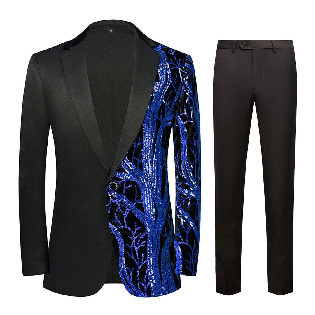 Men's Standard Fit Single Breasted One-button 2 Pieces Party Suits
