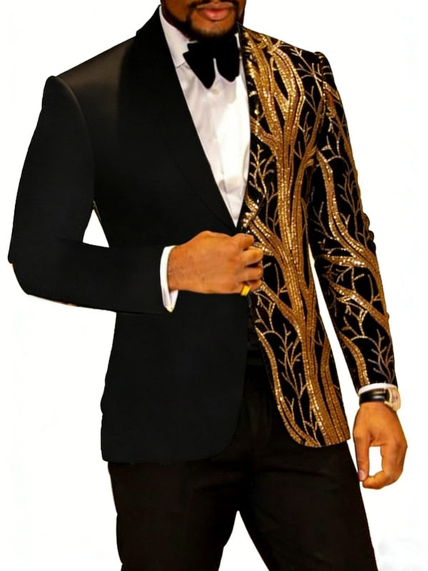 Men's Standard Fit Single Breasted One-button 2 Pieces Party Suits