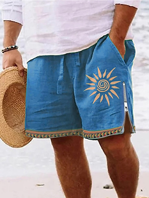 Men's Shorts Summer/Beach Casual Shorts with Zipper Casual Daily Holiday