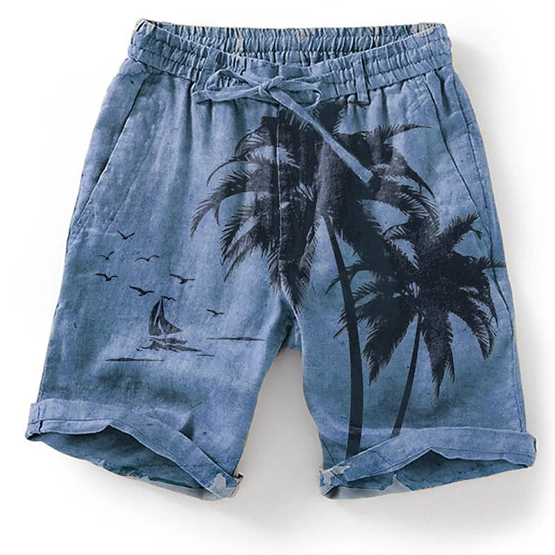 Men's Shorts Summer/Beach Casual Shorts Casual Daily Streetwear Hawaiian