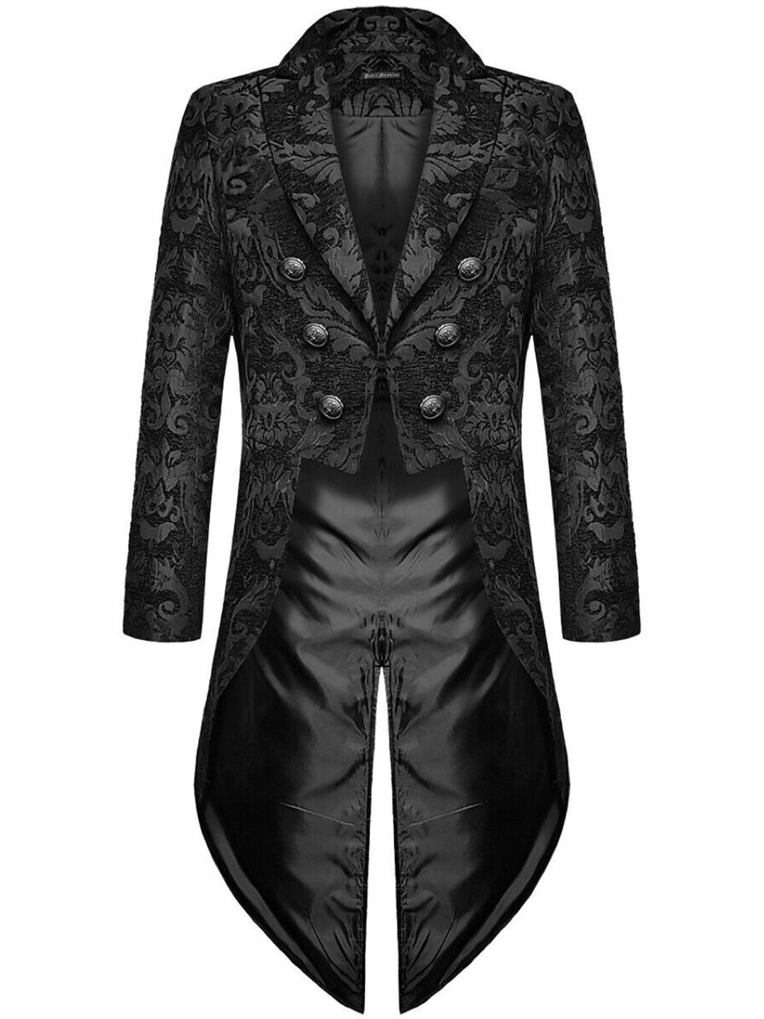 Men's Retro Exquisite Floral Single Breasted Tailcoat Jacket Suit