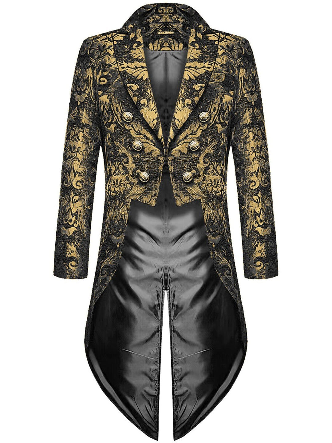 Men's Retro Exquisite Floral Single Breasted Tailcoat Jacket Suit