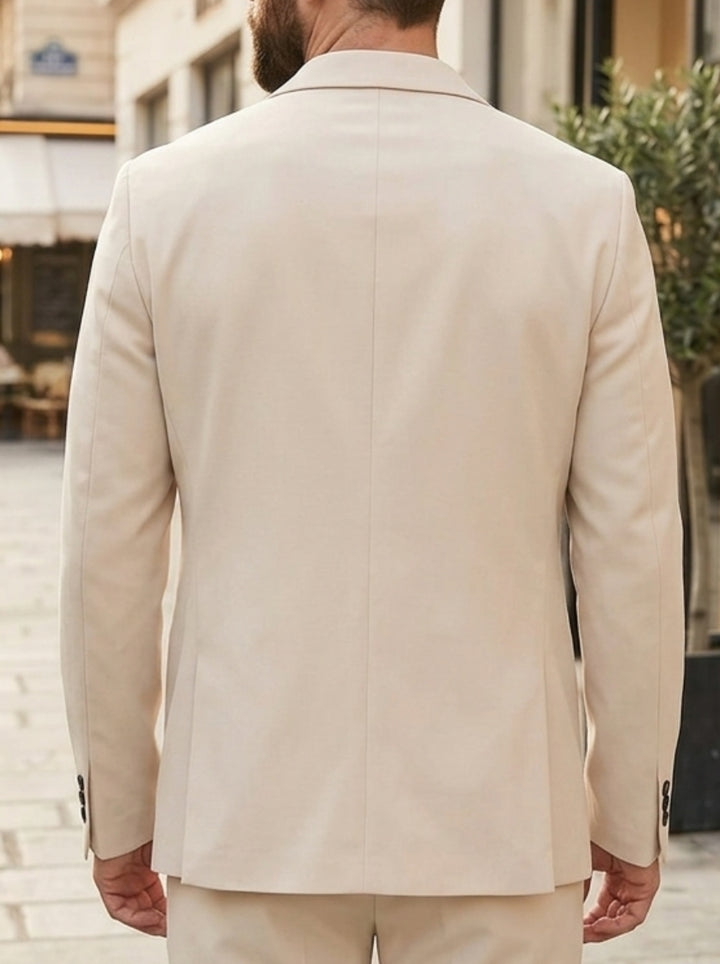 Men's Loose Top Single Western Thin Jacket Single-Breasted Two-Buttons