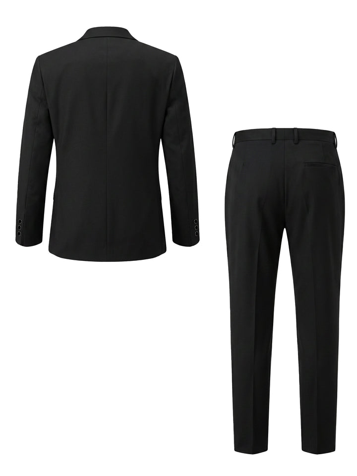 2 Pieces Men's Single Breasted One-Button Sequins Suit Long Sleeves