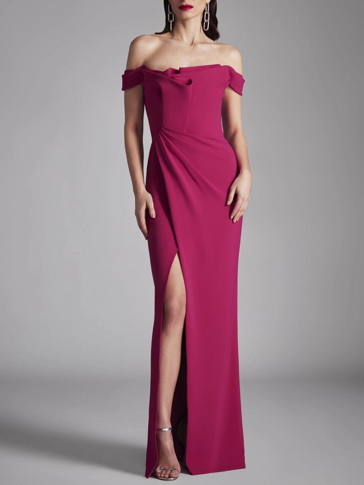 A-Line/Princess Strapless Sleeveless Floor-Length Evening Dress with Ruffles