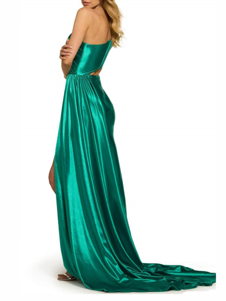 Mermaid/Trumpet One Shoulder Evening Dress with Side Slit