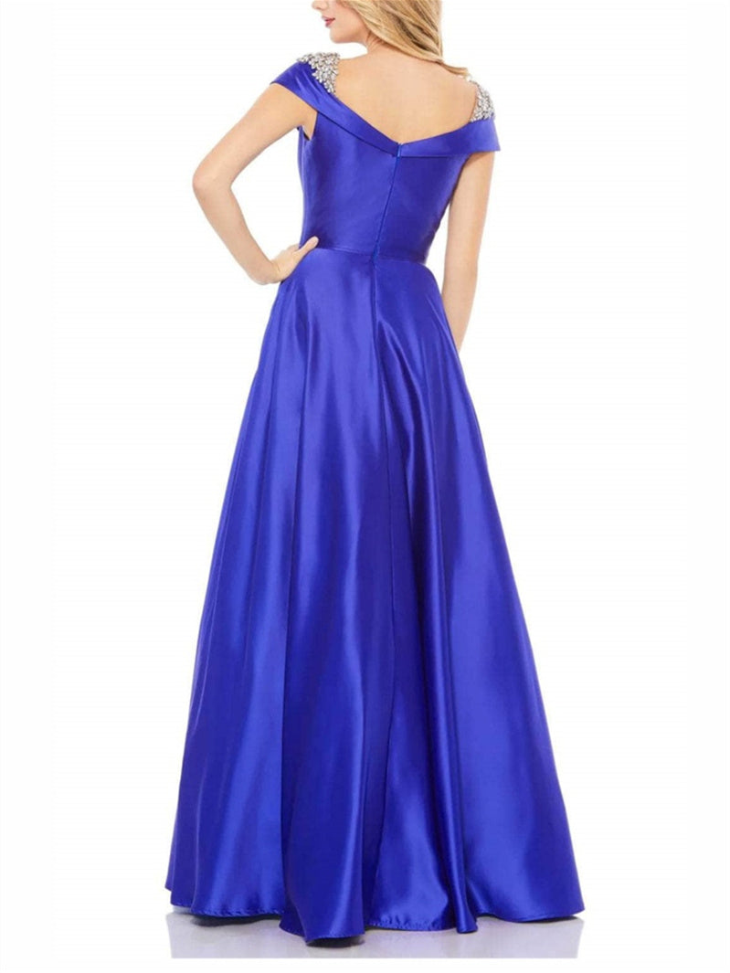 A-Line/Princess Off-the-shoulder Floor-Length Evening Dress