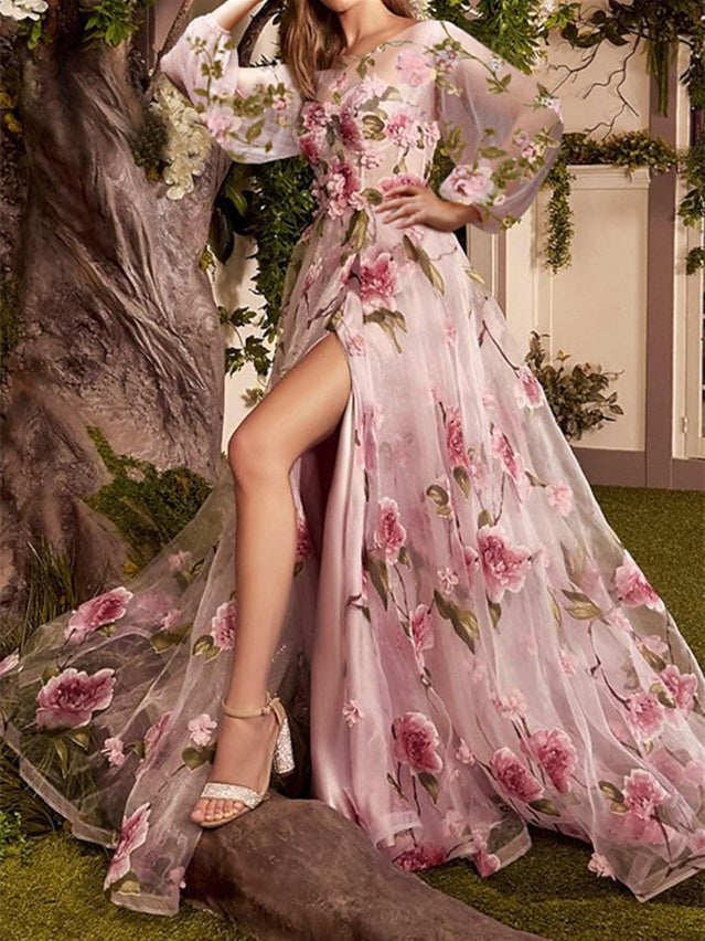 Floral Prom Dresses 2026 | Romantic & Trendy Blooms for Prom Night - Mondressy Floral Prom Dresses 2026 | Romantic & Trendy Blooms for Prom Night - Mondressy