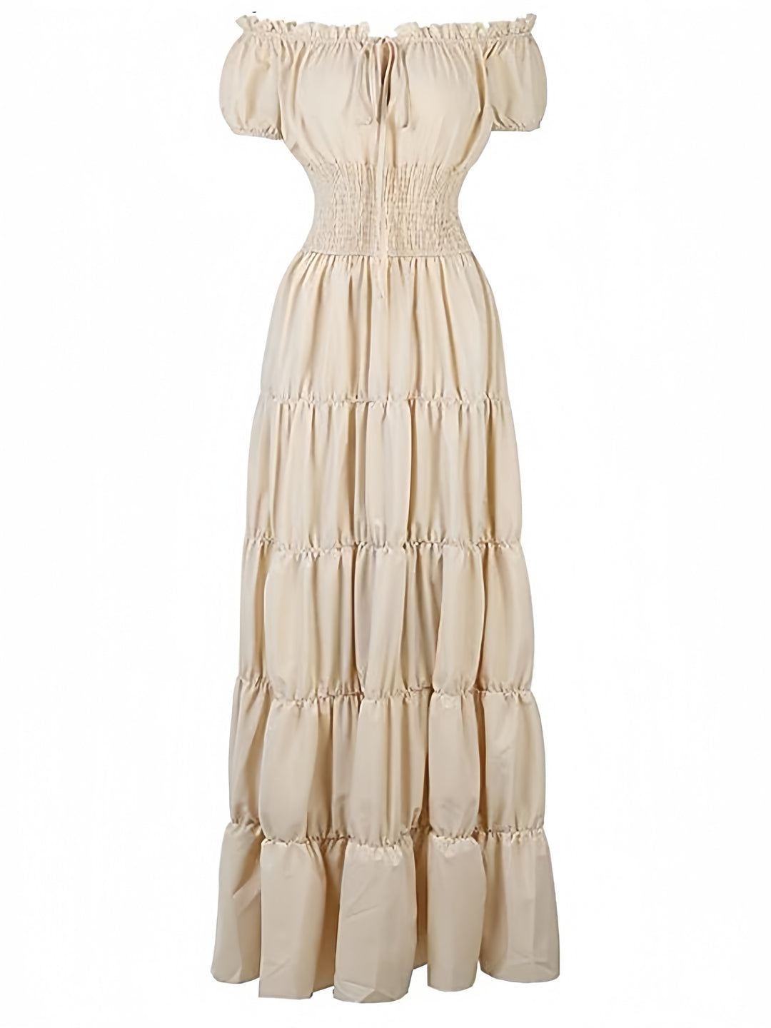 A-Line/Princess Strapless Sleeveless Ankle-Length Vintage Dress with Ruffles