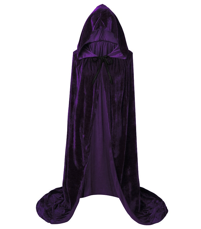 Solid Color Witch Cloak Masquerade Cosplay Costume