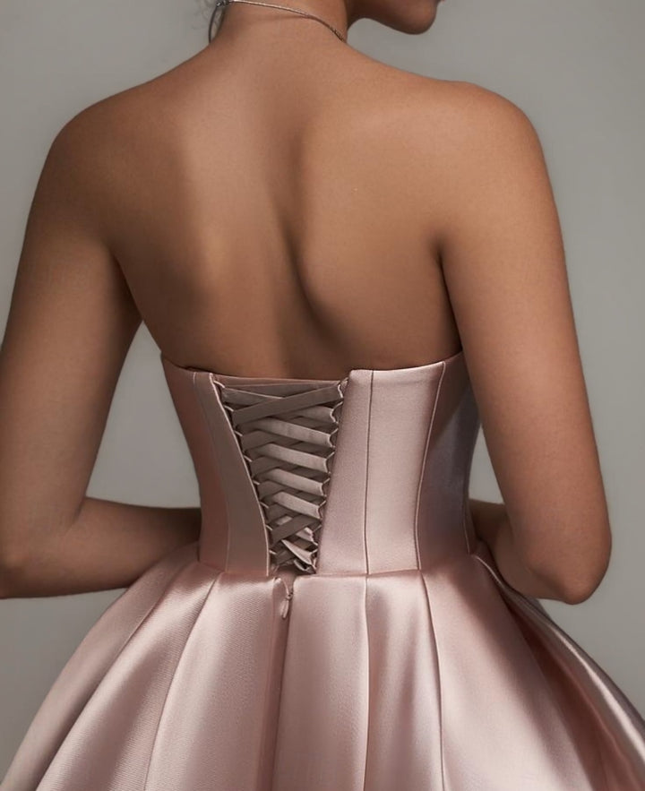 A-Line/Princess Off-the-Shoulder Sleeveless Ankle-Length Cocktail Dresses with Lace-up & Detachable Shawl