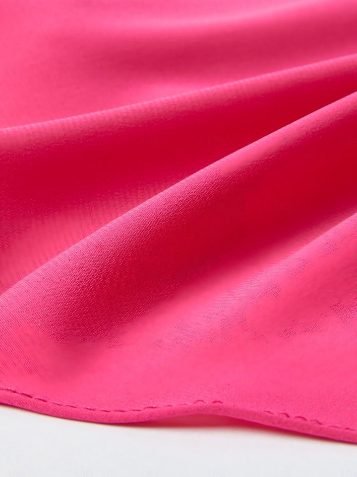 A-Line/Princess Off-the-Shoulder Short Sleeves Tea-Length Pleated Cocktail Dresses