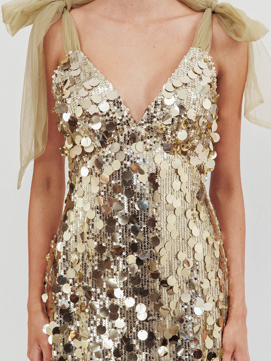 A-Line V-Neck Sleeveless Short/Mini Shiny Homecoming Dresses with Sequins