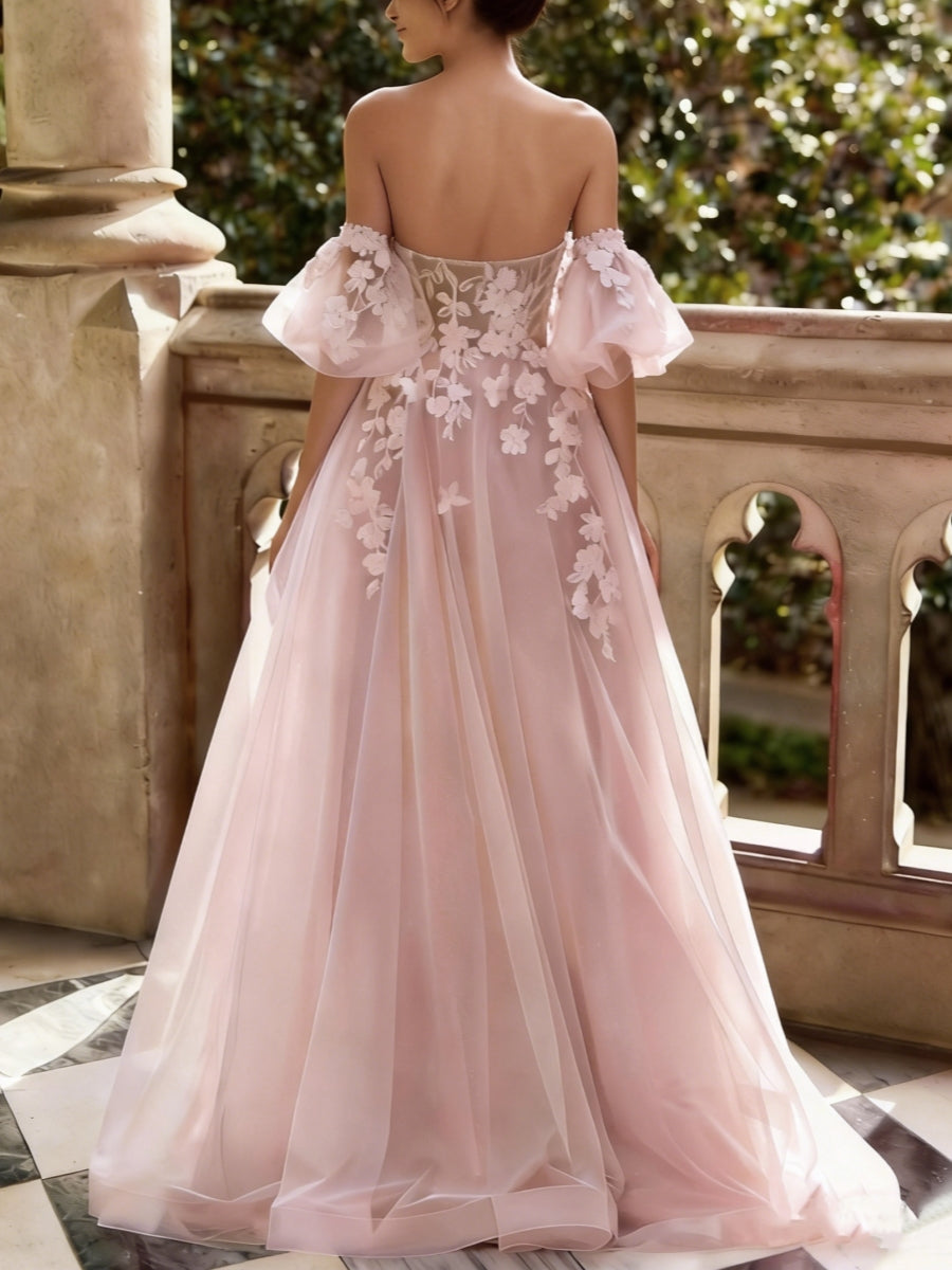 convertible prom dress long to short Off-the-Shoulder Short Prom Dress with Sheer Corset Lilac / 3XLarge