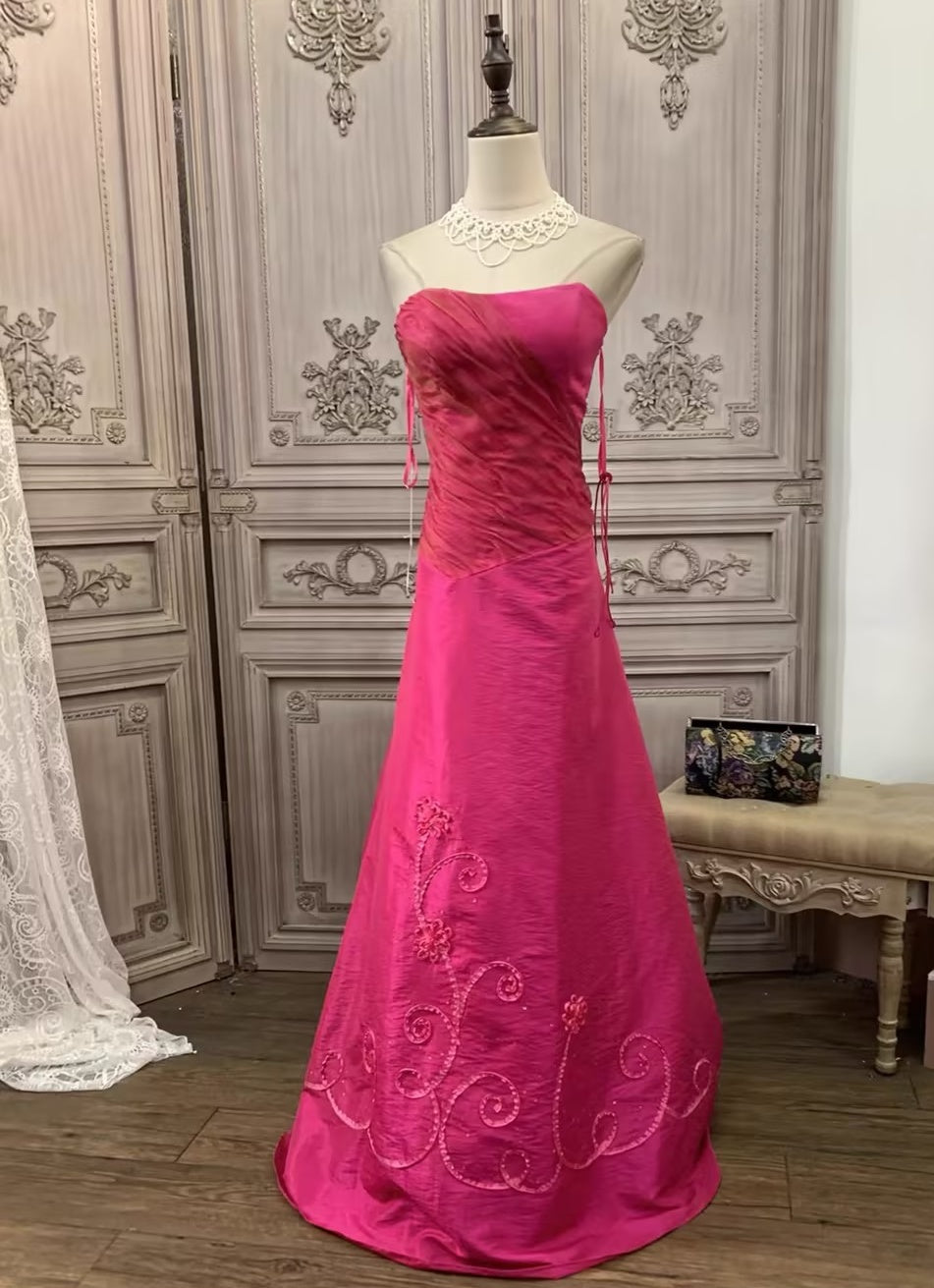 A-Line/Princess Sweetheart Taffeta Prom Dresses Bowknot Vintage 80s Iridescent Sequins Dress Sleeveless FLoor-Length-MON342991 - Mondressy A-Line/Princess Sweetheart Taffeta Prom Dresses Bowknot Vintage 80s Iridescent Sequins Dress Sleeveless FLoor-Length-MON342991 - Mondressy