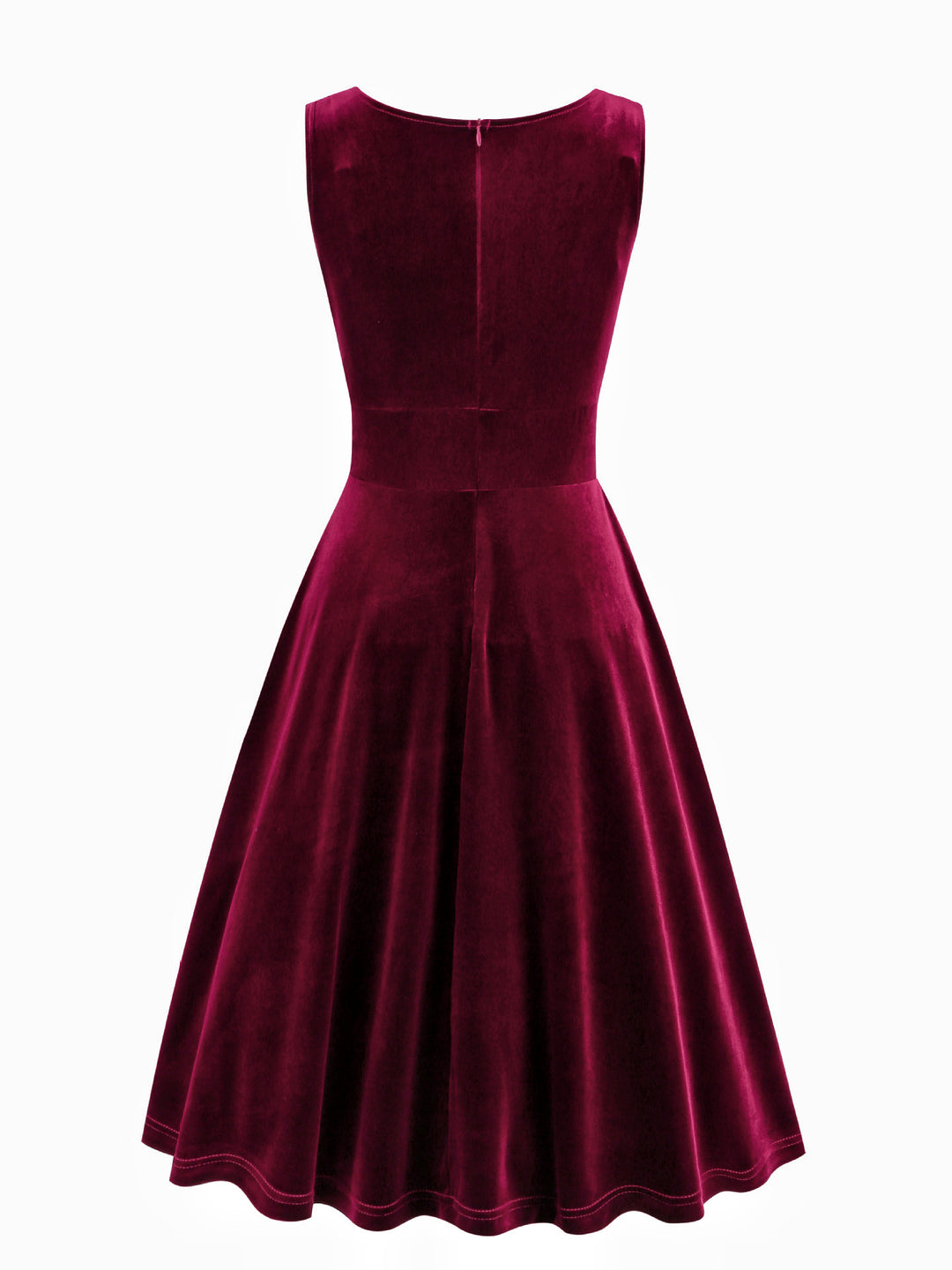 A-Line/Princess 1950s V-Neck Sleeveless Vintage Dresses with Pleats