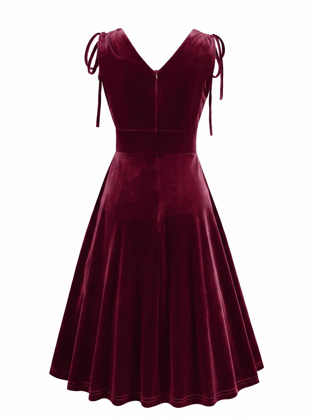 A-Line/Princess 1950s V-Neck Sleeveless Vintage Dresses with Pleats