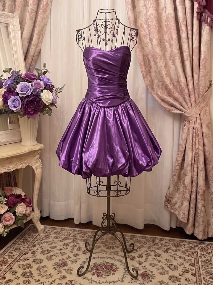 Ball Gown Strapless Sleeveless Short/Mini Taffeta Prom Dresses