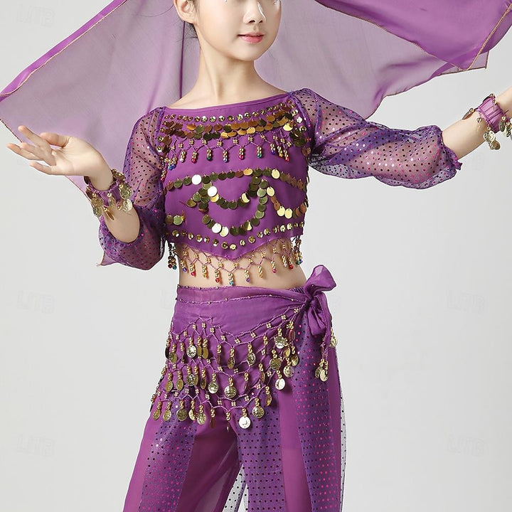 Belly Dance Kids' Dancewear Top Long Sleeve Girls' Performance