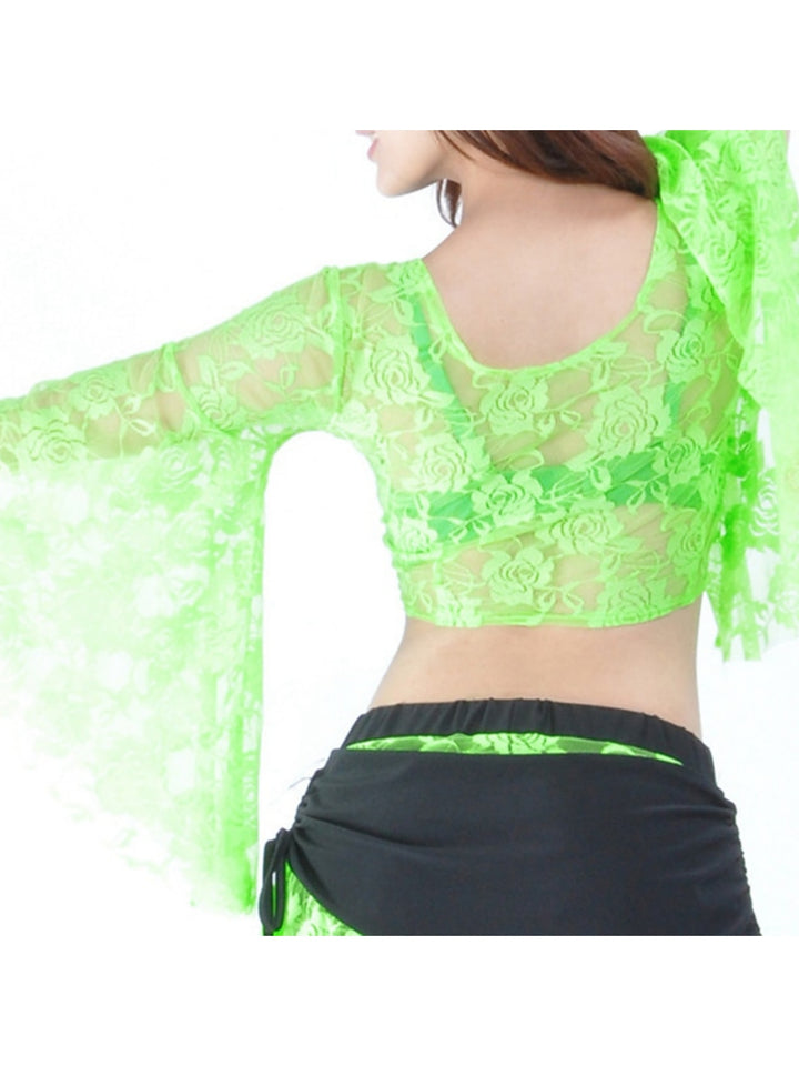 Belly Dance Long Sleeve Top Lace Women's Training Performance