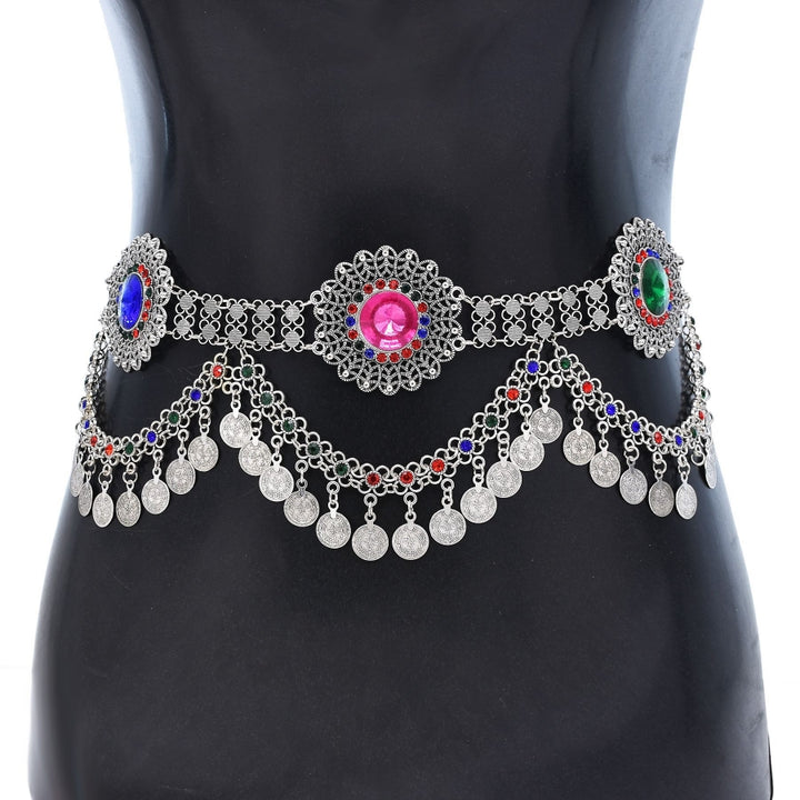Belly Dance Waist Accessory Tassel Women's Performance Theme Party Metal