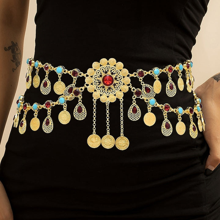 Belly Dance Dance Accessories Belt Glitter Crystal / Rhinestone Metal Chain Women's Performance