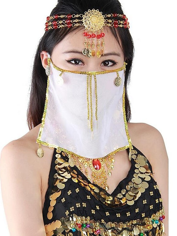 Belly Dance Veil Women's Performance Polyester Sequin Veil