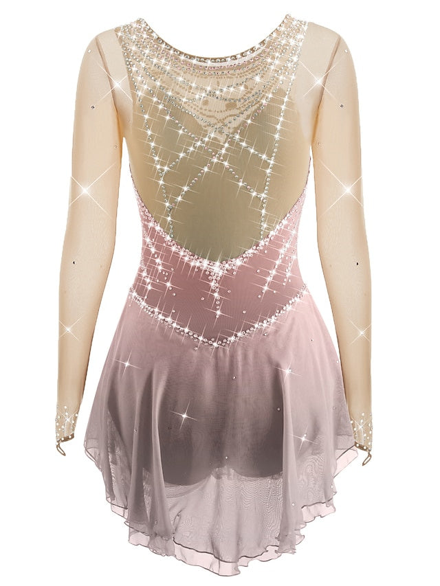 Figure Skating Women's Girls' Sleeveless Training Practice Sparkly Ice - Mondressy Figure Skating Women's Girls' Sleeveless Training Practice Sparkly Ice - Mondressy