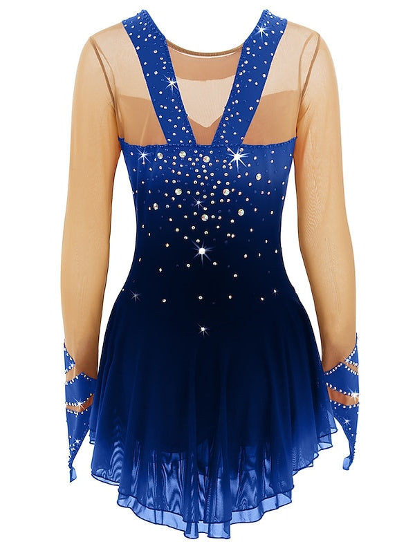 Figure Skating Dancewear Dress Women's Girls' Ice Skating Dress Spandex High Elasticity Skating Figure Skating