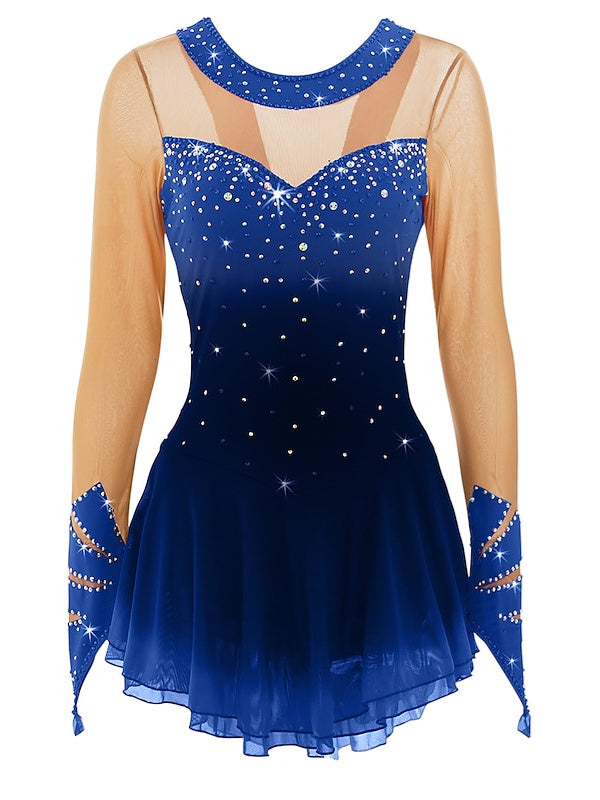 Figure Skating Dancewear Dress Women's Girls' Ice Skating Dress Spandex High Elasticity Skating Figure Skating