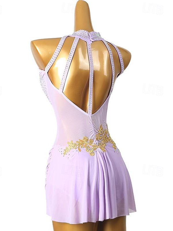 Figure Skating Dress Dancewear Women's Girls' High Elasticity Training Practice Professional Skating Dress