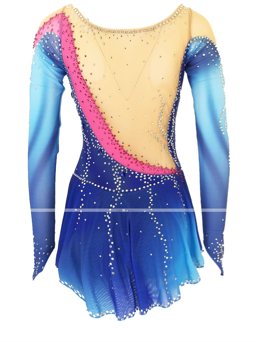 Figure Skating Dress Women's Girls'  Open Back Training Dancewear Skating Dress