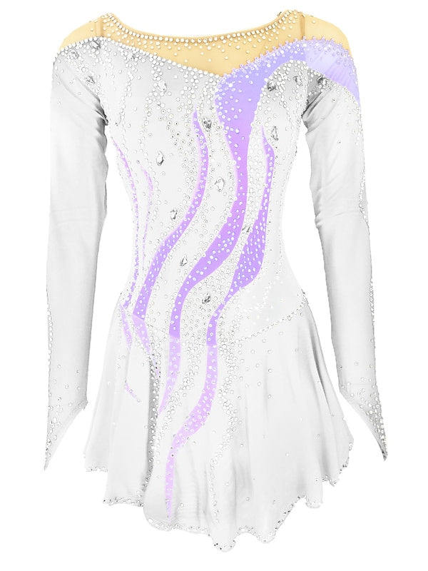 Figure Skating Dress Women's Girls'  Open Back Training Dancewear Skating Dress