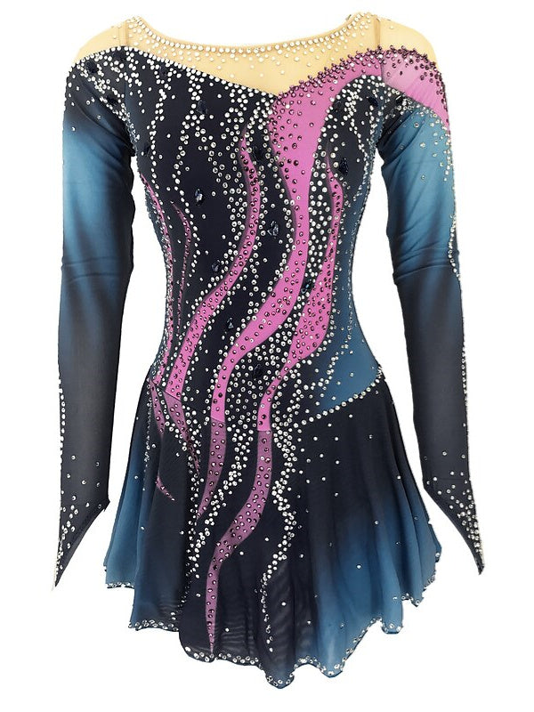 Figure Skating Dress Women's Girls'  Open Back Training Dancewear Skating Dress