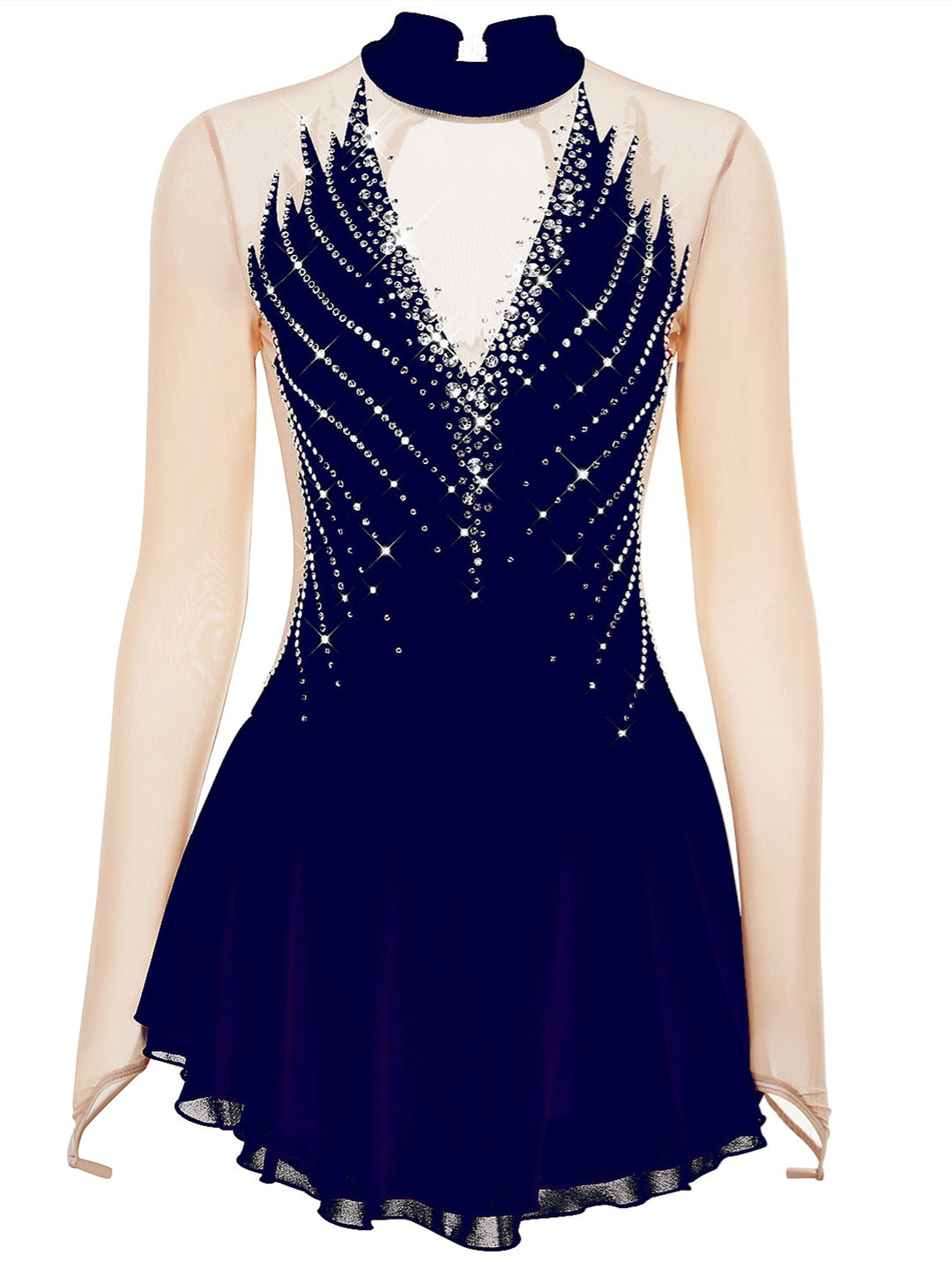 Figure Skating Dress Women's Girls' Ice High Elasticity Crystal/Rhinestone Dancewear Skating Dress