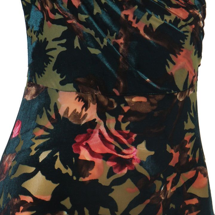 Latin Dance Leotard/Onesie Pattern/Print Women's Performance Half Sleeve Spandex