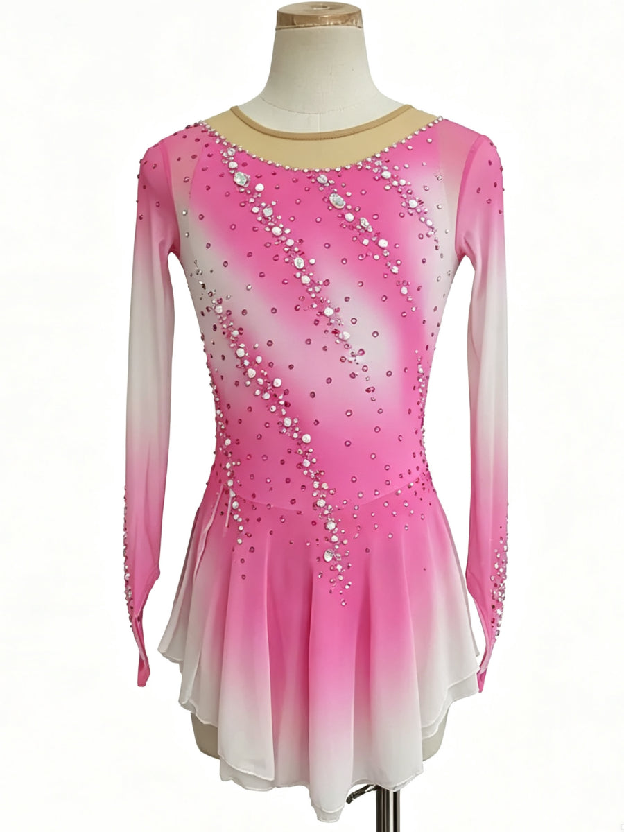 Figure Skating Dress Women's Girls' Ice Skating Dress Tulle Training Practice Professional Skating Wear