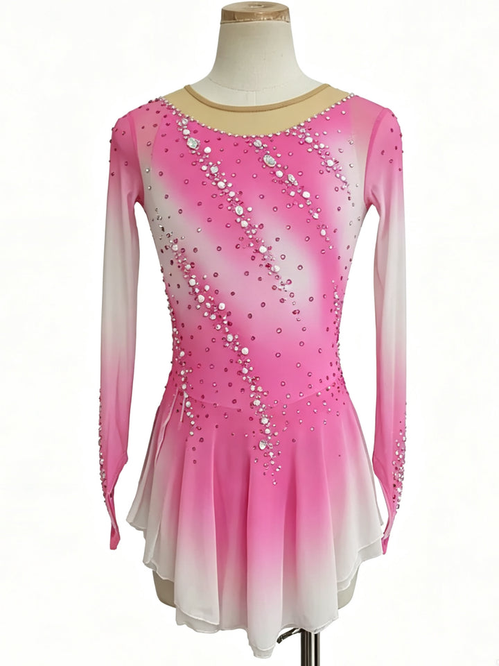 Figure Skating Dress Women's Girls' Ice Skating Dress Tulle Training Practice Professional Skating Wear