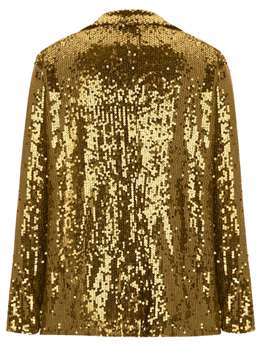 Women's Notched Lapel Sequined Long Sleeves Blazer