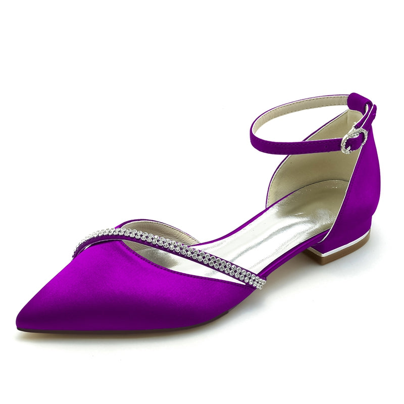 Wedding Shoes Lavender Closed Toe Heels Low Heel Silk-Like Peep Toe Dress Shoes COCOMELODY CK0061, Wedding Shoes Lavender Closed Toe Heels Low Heel Silk-Like Peep Toe Dress Shoes COCOMELODY CK0061,