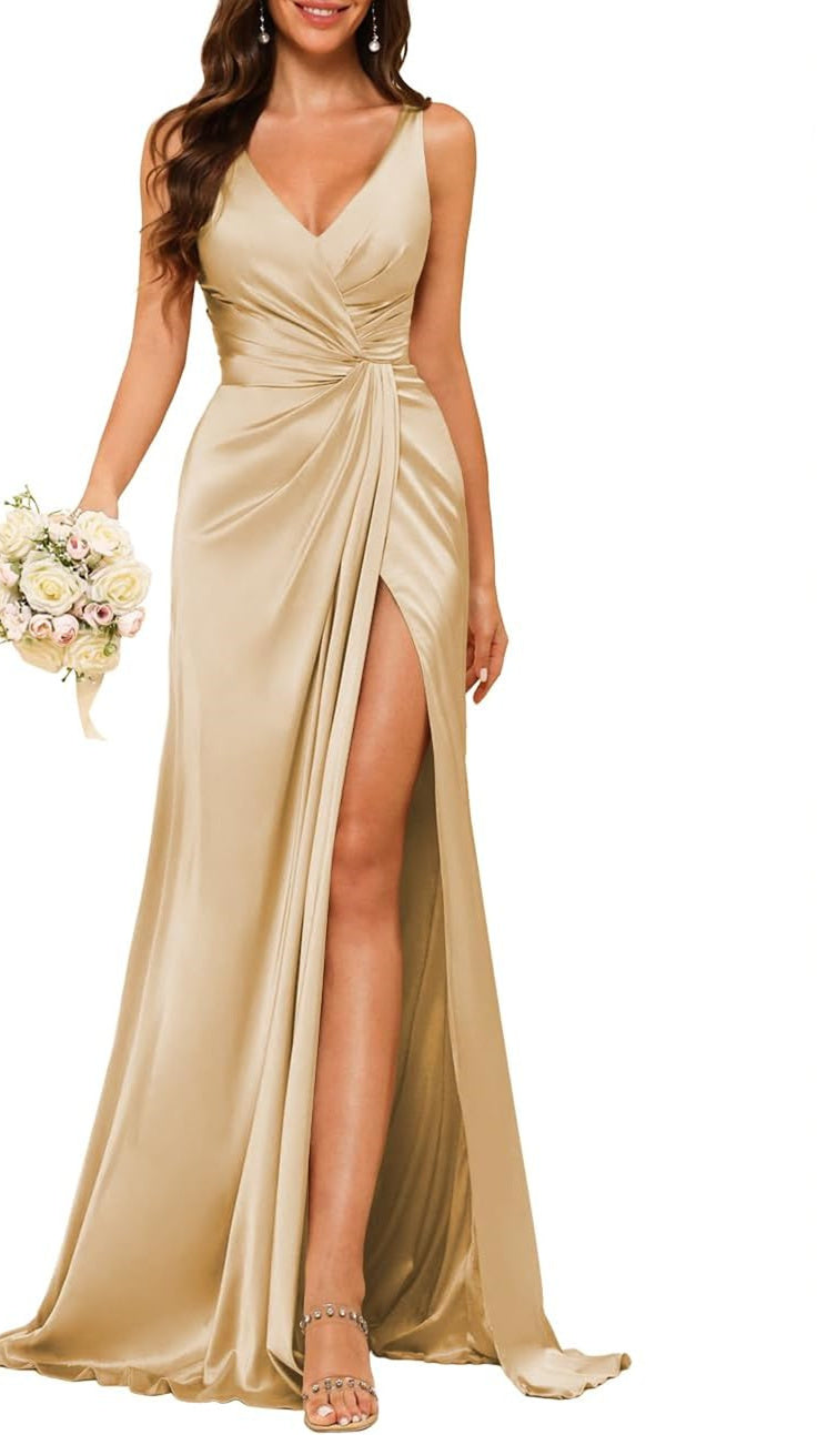 Champagne Bridesmaid Dresses - Mondressy Champagne Bridesmaid Dresses - Mondressy