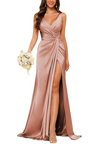 Dusty Rose Bridesmaid Dresses - Mondressy Dusty Rose Bridesmaid Dresses - Mondressy