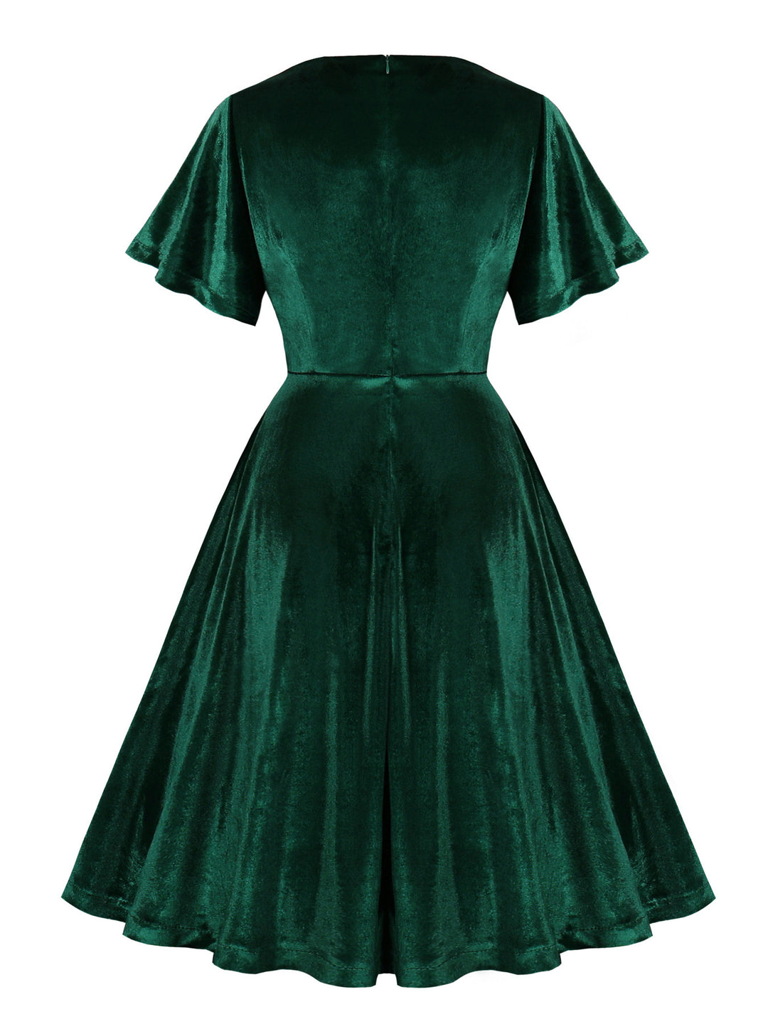 A-Line/Princess Scoop Short Sleeves Tea-Length Halloween Performance Costumes Dress with Ruffles