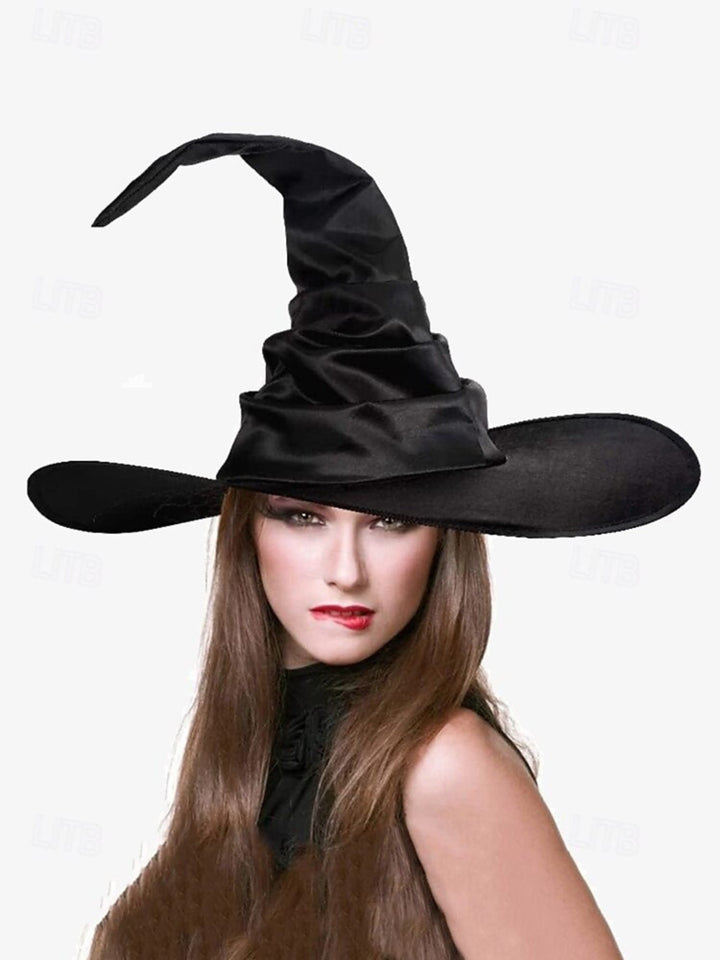 Halloween Black Spider Pointed Witch Hat Costume Parties Dress Prop