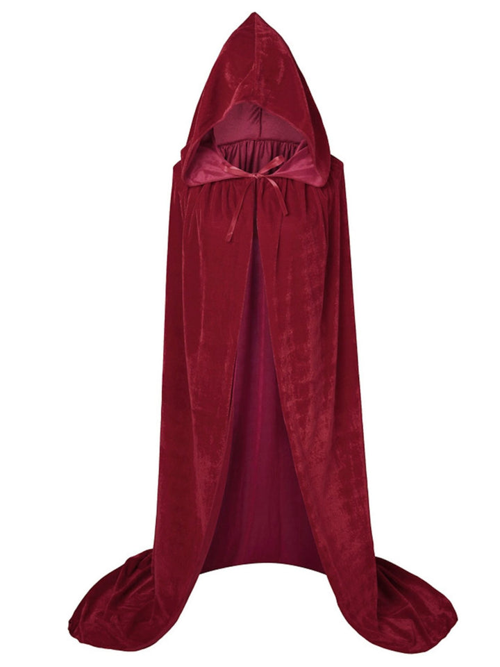 Dark Devil Halloween Witch Hooded Cloak Masquerade Costume Props