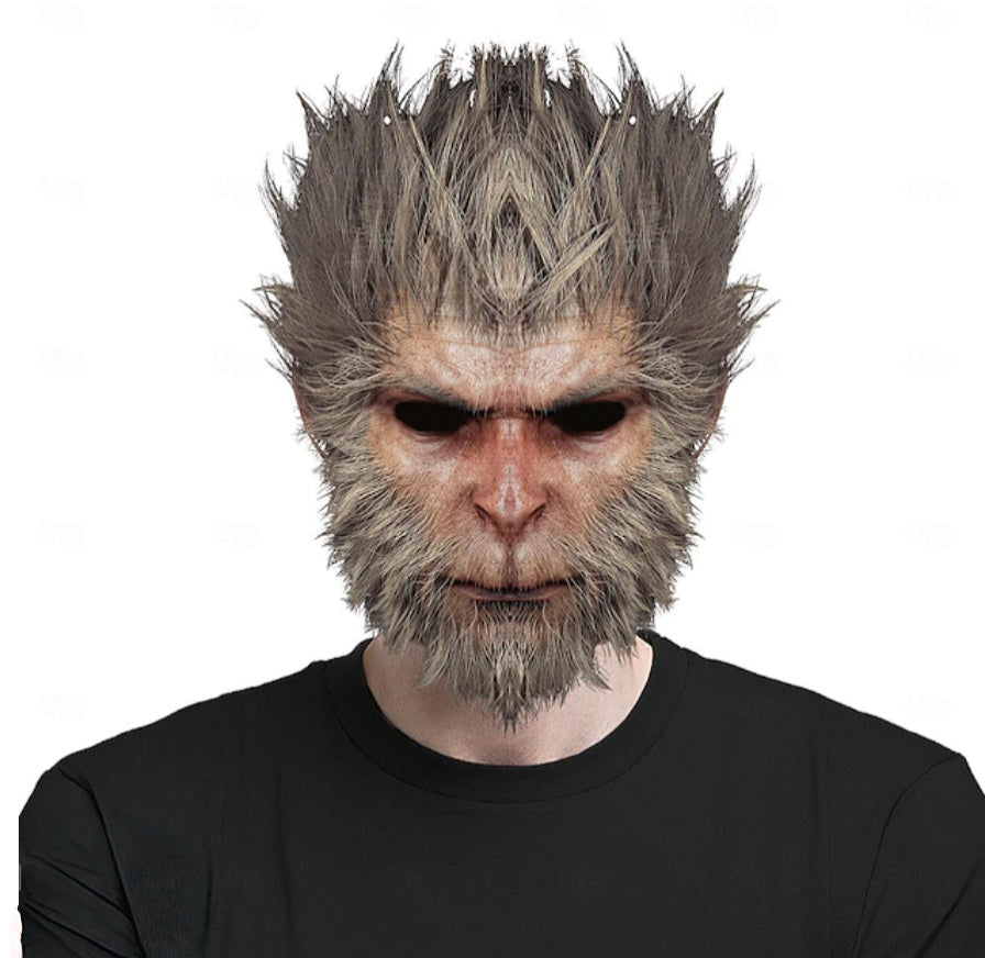 Black Myth Wukong Full Head Covering Halloween Mask