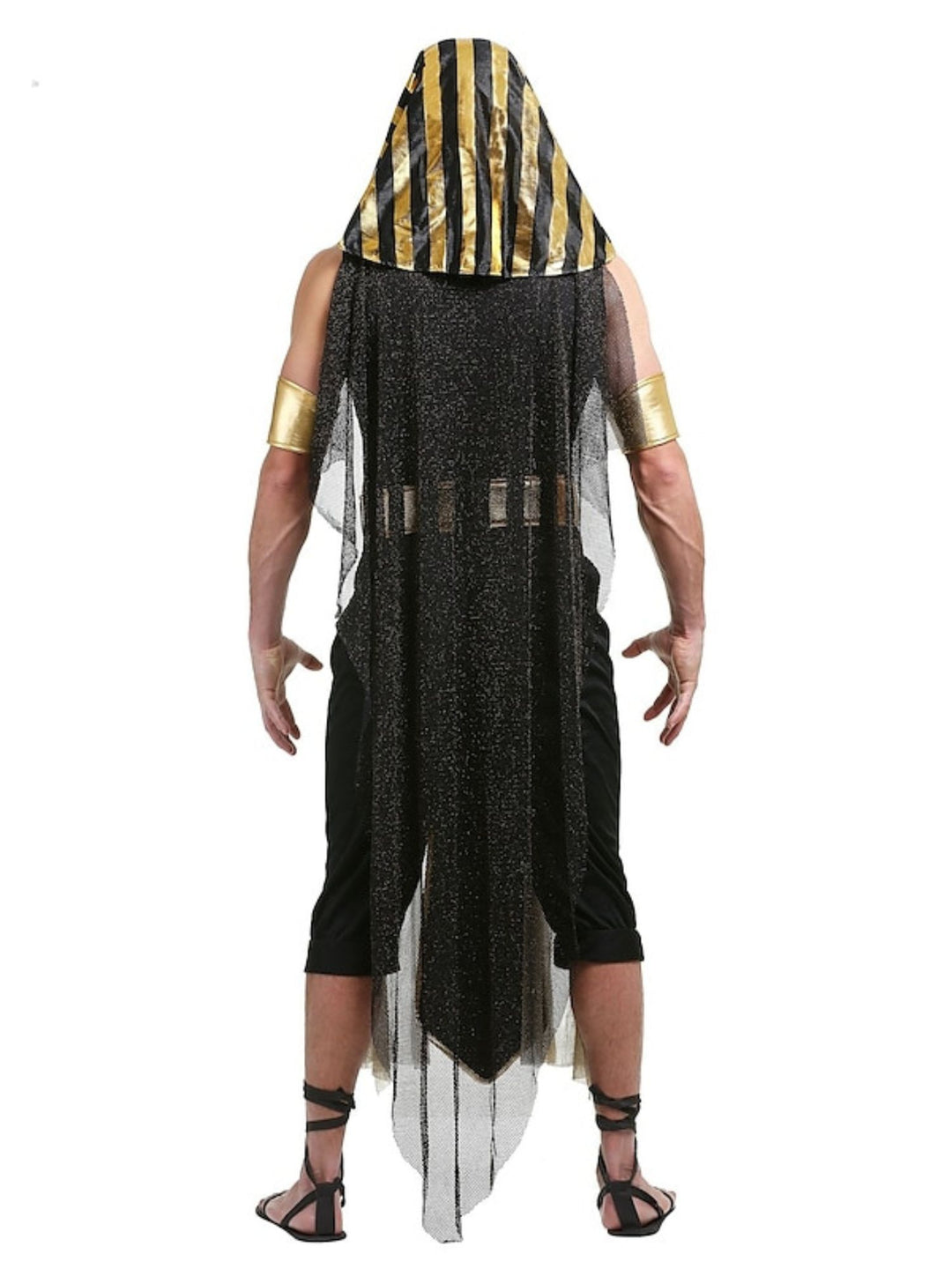 Halloween Simple Black Pharaoh Couple Costume Cosplay Masquerade Set