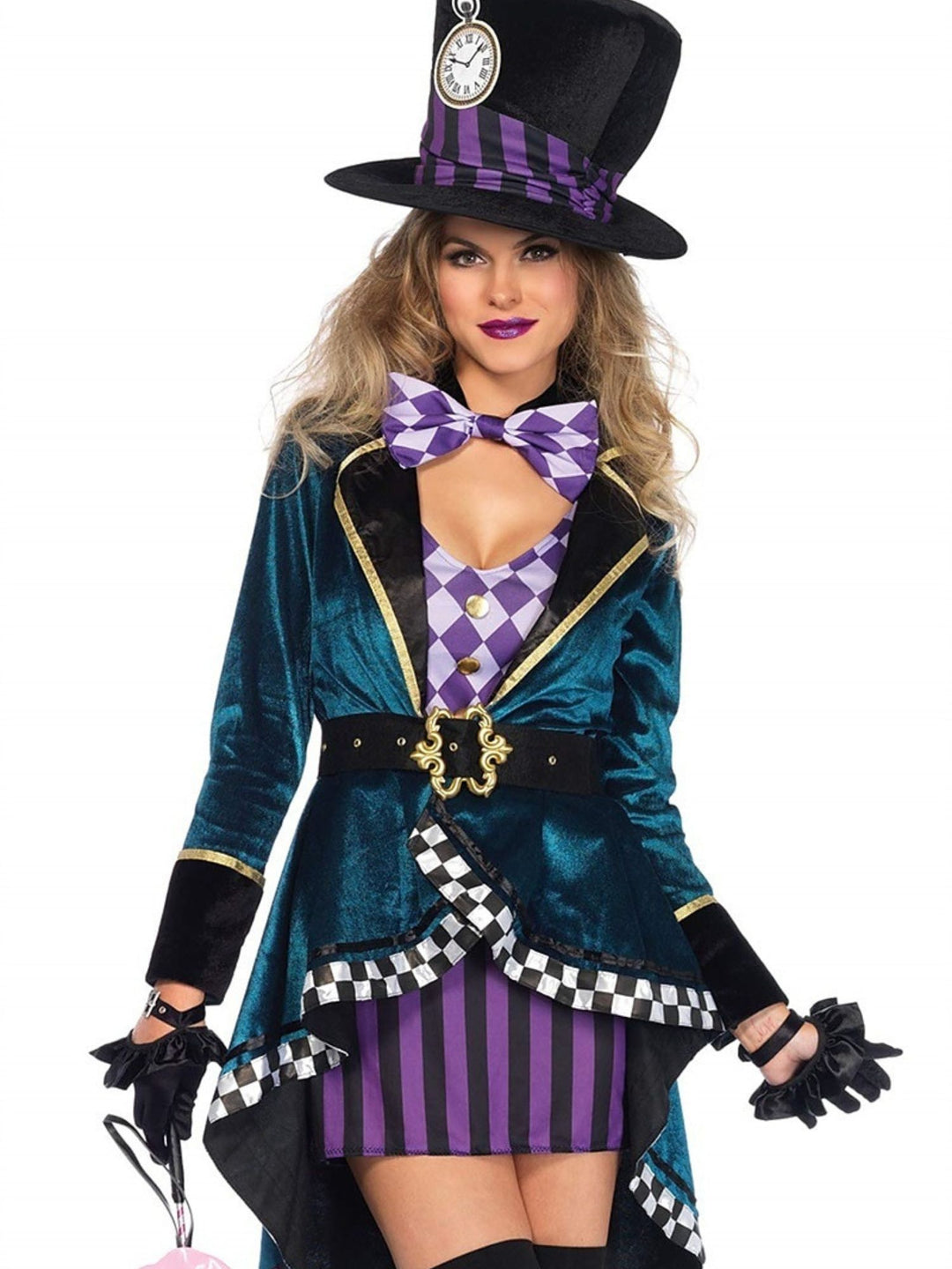 A-Line/Princess V-Neck Long Sleeves Asymmetrical Witch Easy Halloween Performance Costumes Dress