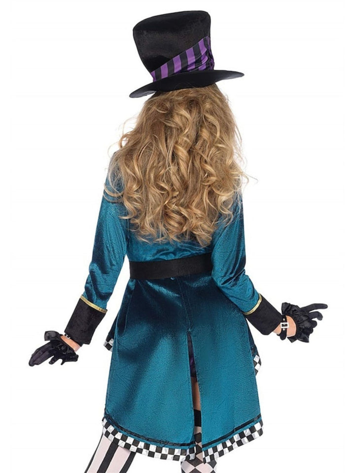 A-Line/Princess V-Neck Long Sleeves Asymmetrical Witch Easy Halloween Performance Costumes Dress